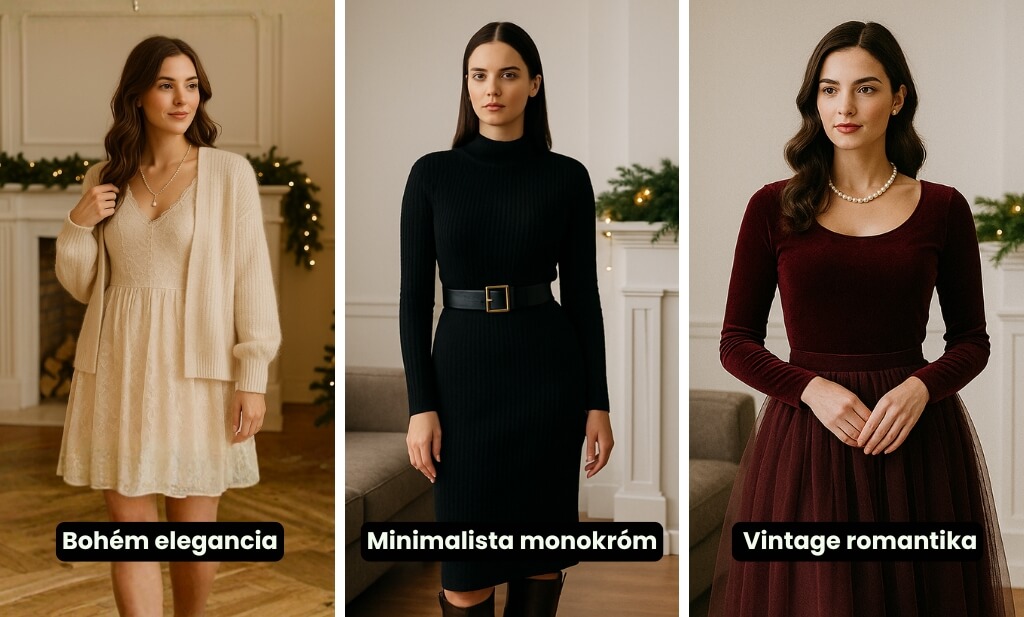 Karácsonyi outfit ötletek tárházából igazán színes öltözékeket lophatunk.